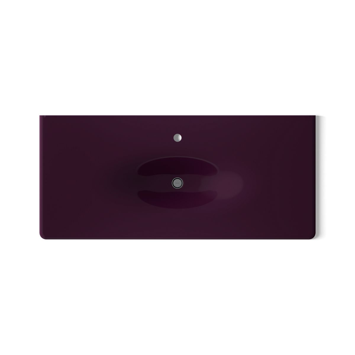 Iron/Impressions® 49" Enameled cast iron vanity top with integrated oval sink