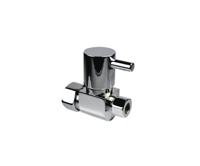 Contemporary Lever Handle with 1/4 Turn Ceramic Disc Cartridge Valve - Lead Free - Straight (1/2" Compression)