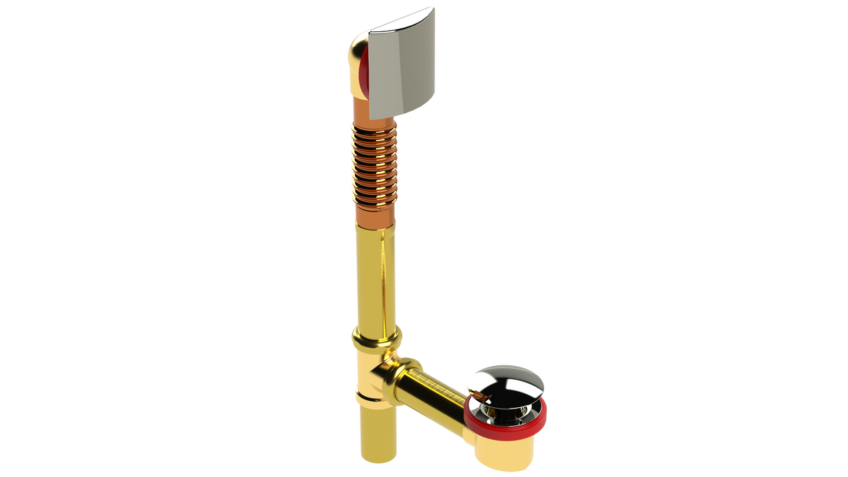 BRASS OFFSET WASTE & OVERFLOW CLICKER® (3141Q)