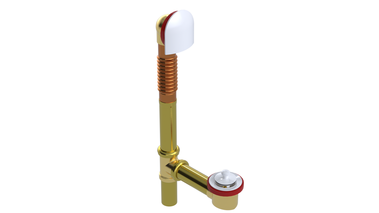 BRASS OFFSET WASTE & OVERFLOW LIFT & TURN (314L)