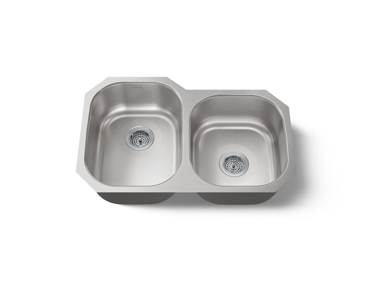 Undertone® 31" undermount double-bowl kitchen sink