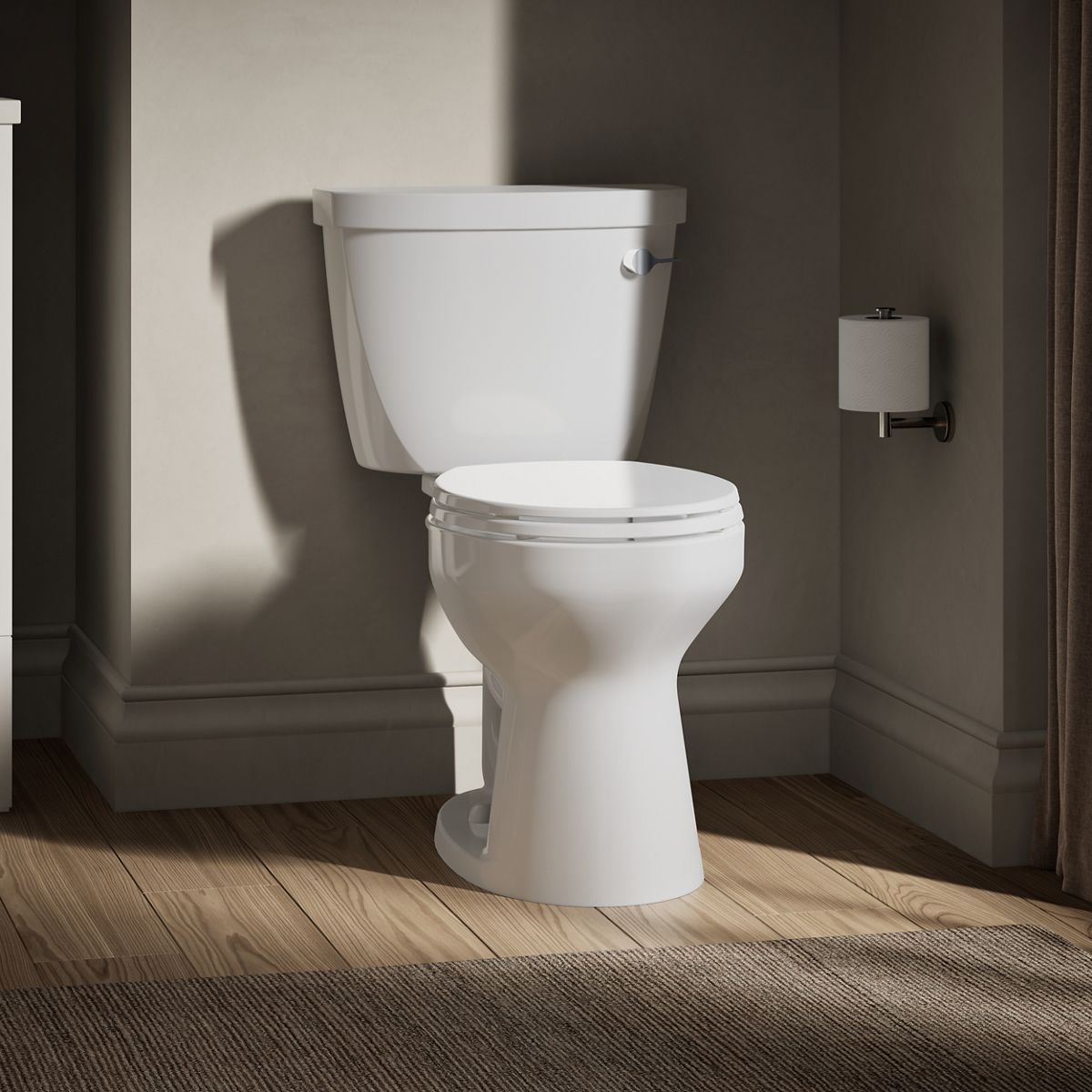 Cimarron® Two-piece round-front toilet, 1.28 gpf