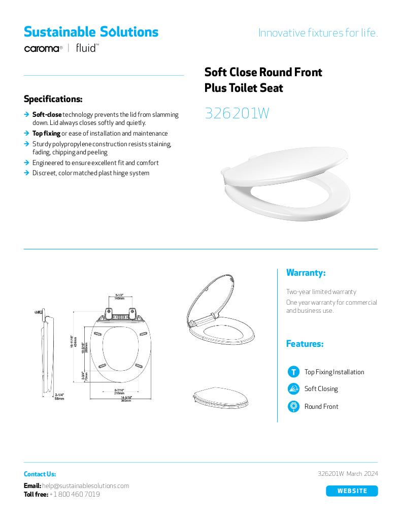Soft Closing Round-Front Plus Seat