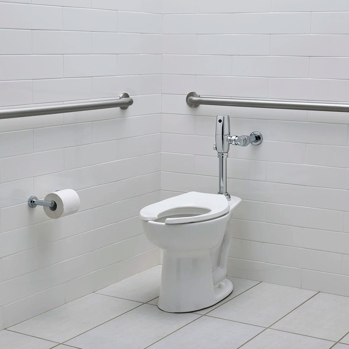 Commercial Heavy Duty Open Front Elongated Toilet Seat with EverClean® Surface