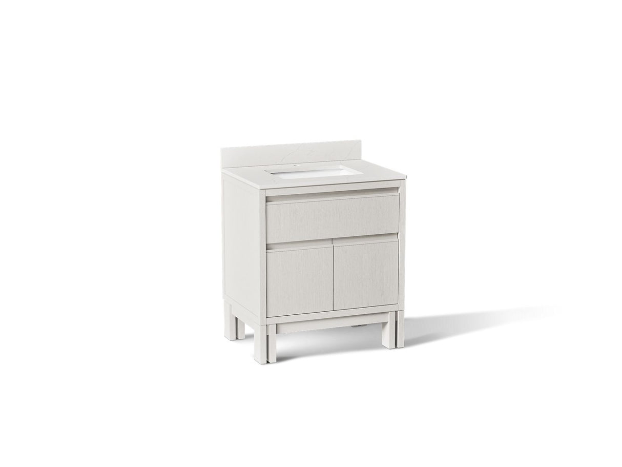 Solive™ 30" bathroom vanity cabinet with sink and quartz top