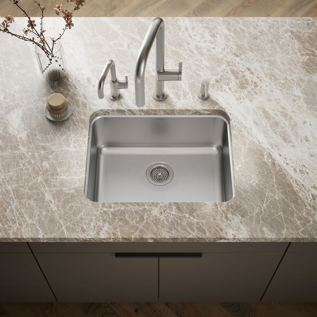 Undertone® 23" undermount single-bowl kitchen sink