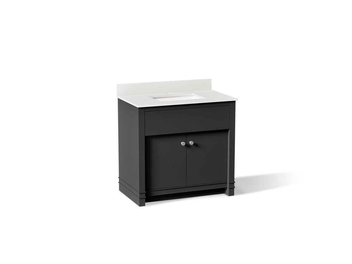 Alouette™ 36" bathroom vanity cabinet with sink and quartz top