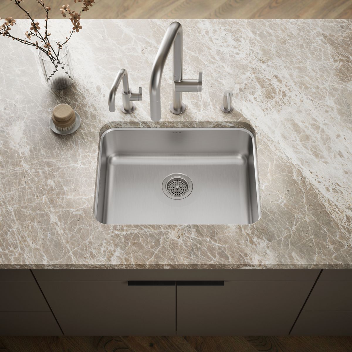 Undertone® 23" undermount single-bowl kitchen sink