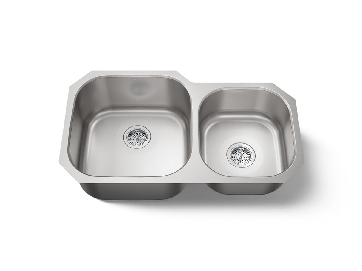 Undertone® 35-1/4 undermount double-bowl kitchen sink