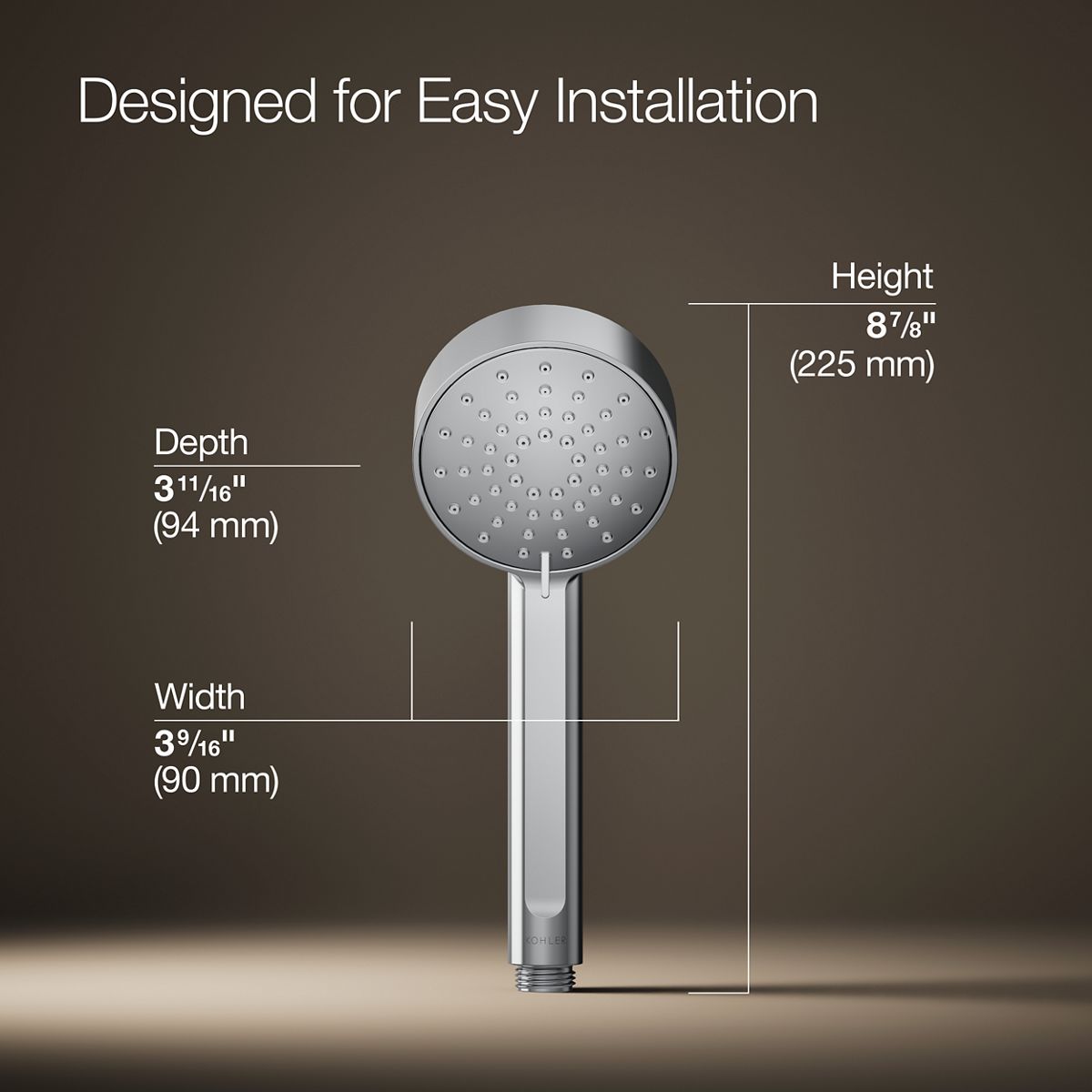 Elate® Three-function handshower, 1.75 gpm