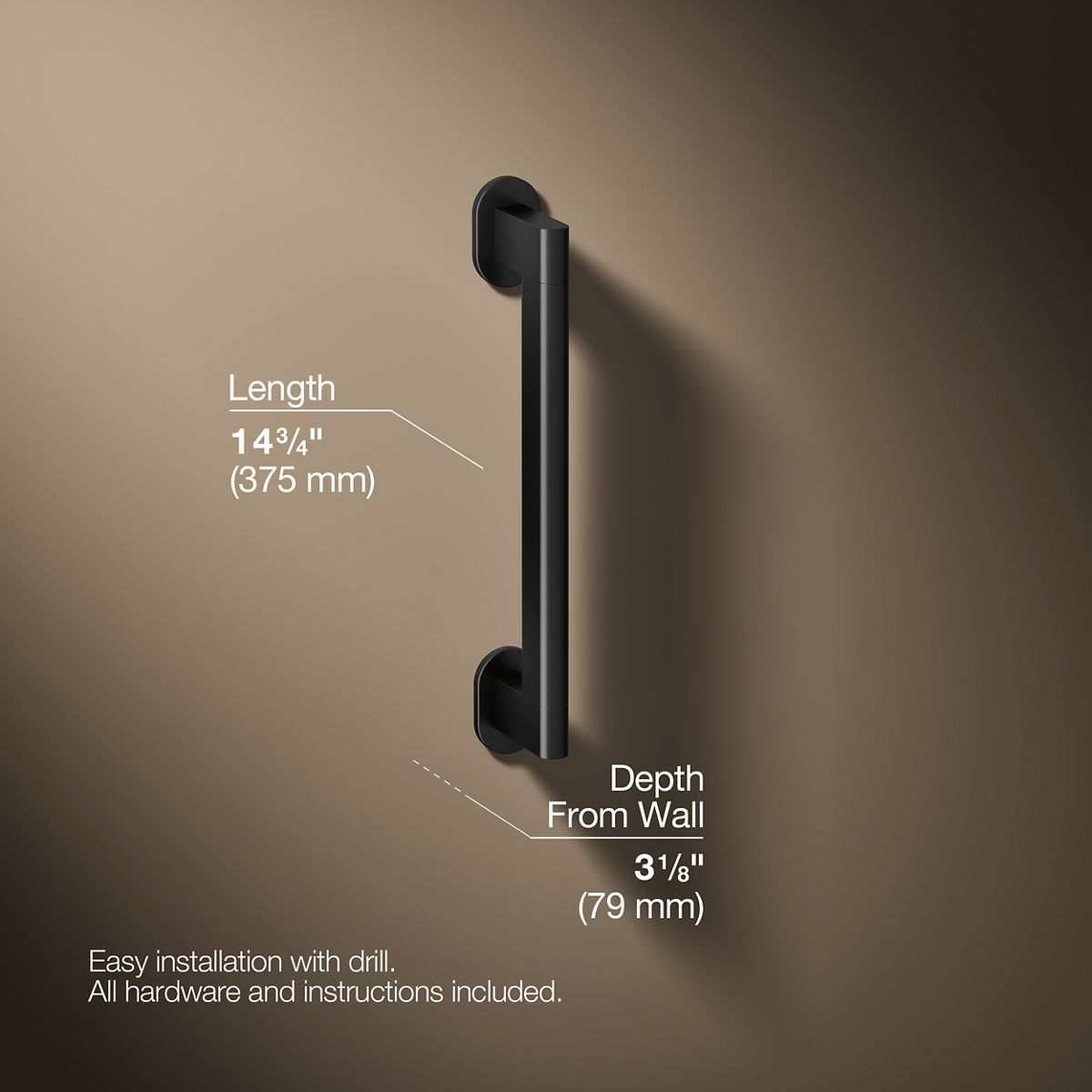 Belay® 12" grab bar