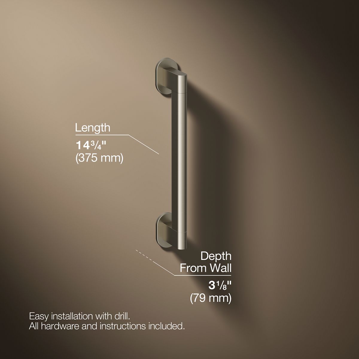 Belay® 12" grab bar