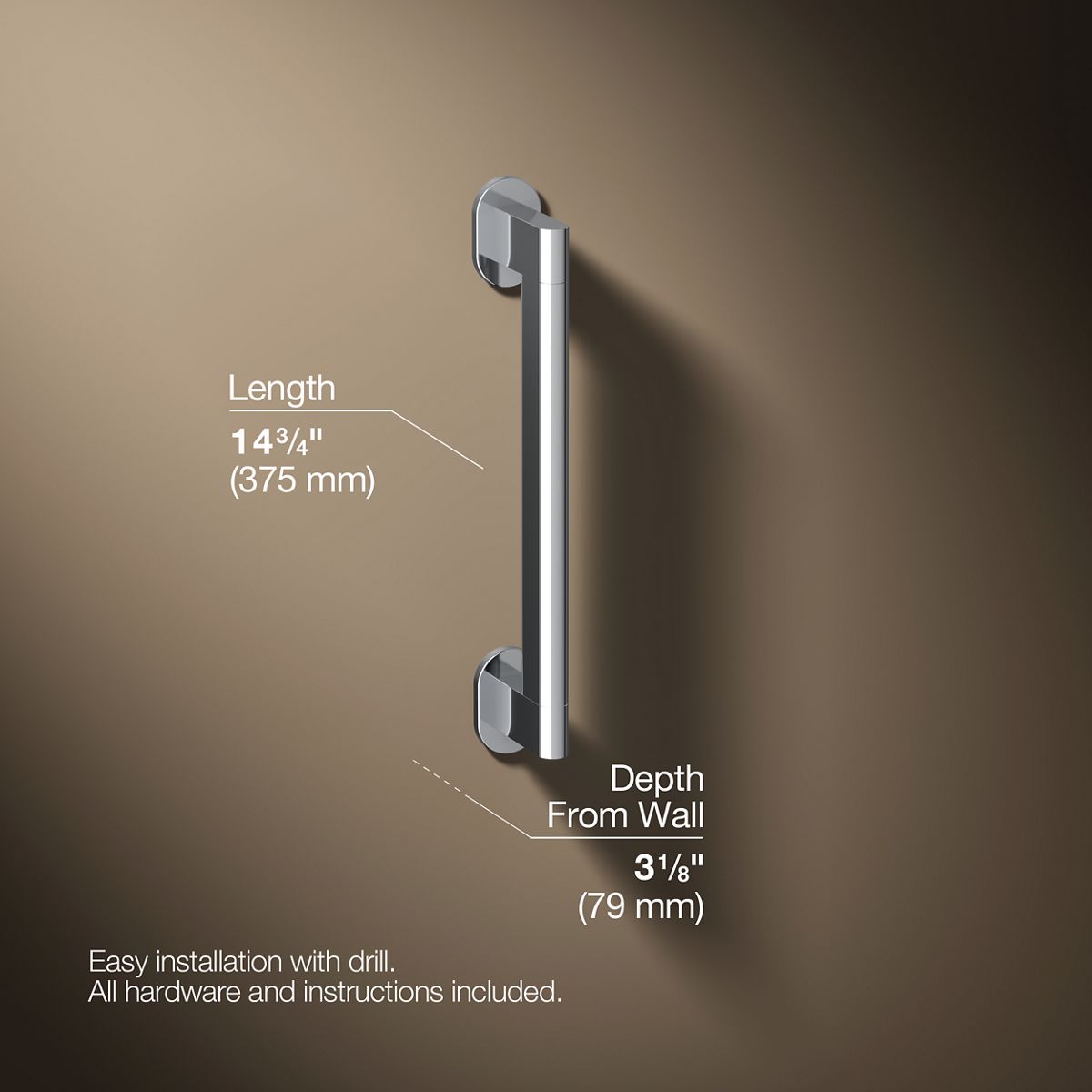 Belay® 12" grab bar