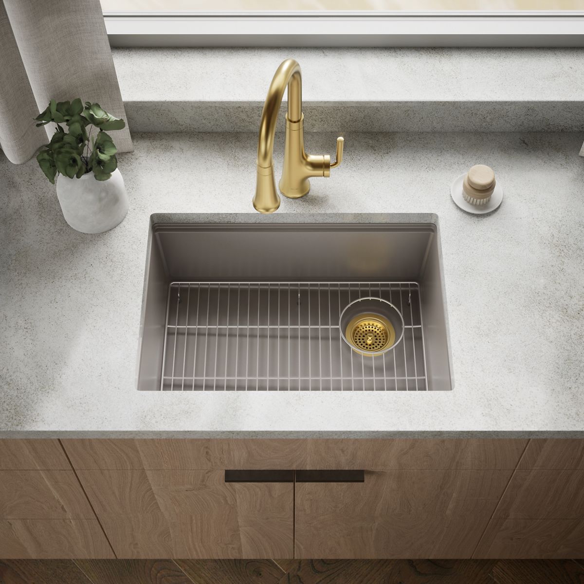 Billings® 26-1/2" undermount single-bowl kitchen sink