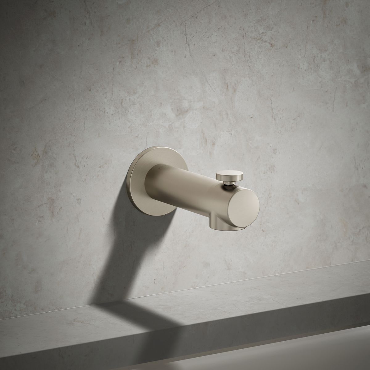 Elate® Wall-mount bath spout with diverter