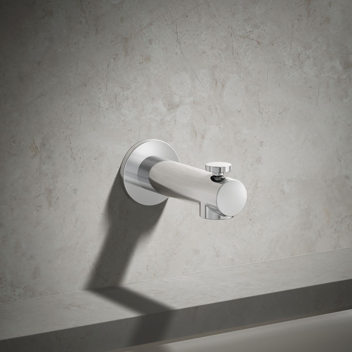 Elate® Wall-mount bath spout with diverter