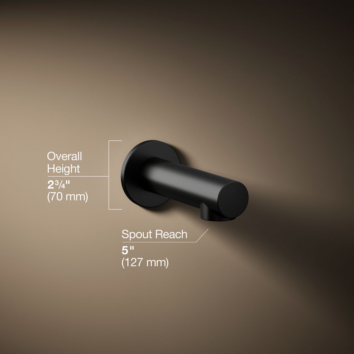 Elate® Wall-mount bath spout