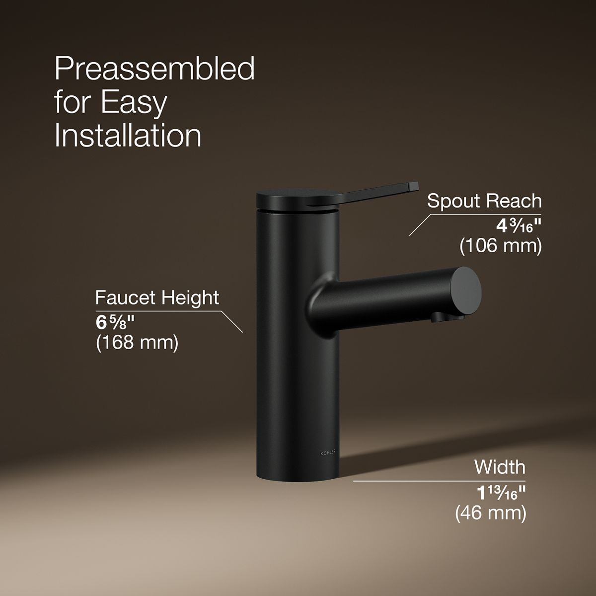 Elate® Single-handle bathroom sink faucet, 0.5 gpm
