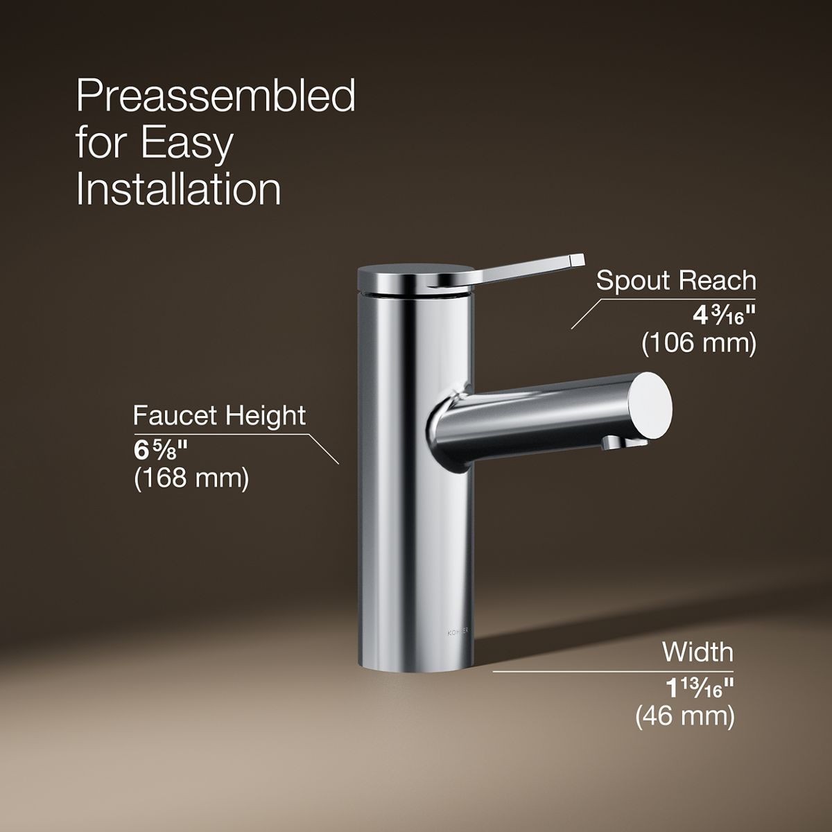 Elate® Single-handle bathroom sink faucet, 1.0 gpm