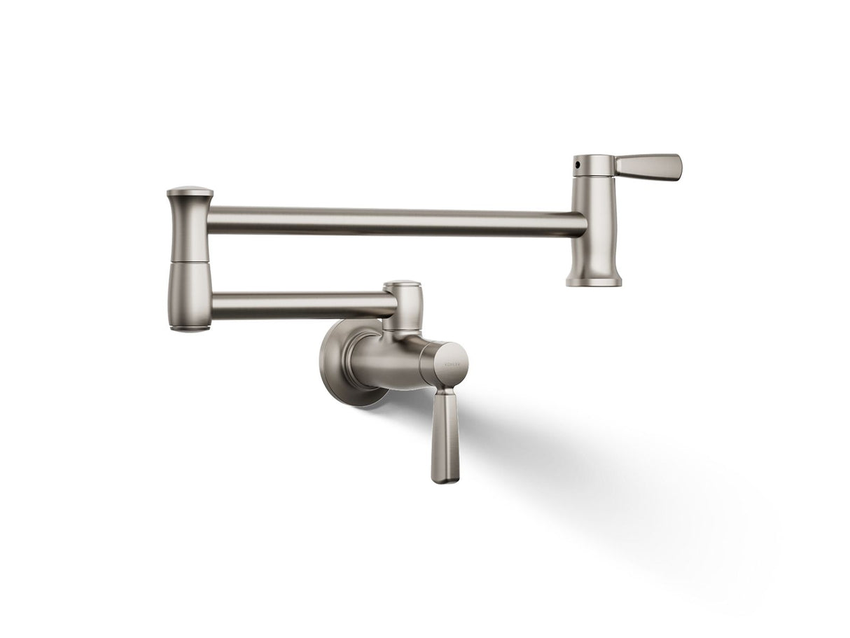Wall-mount pot filler