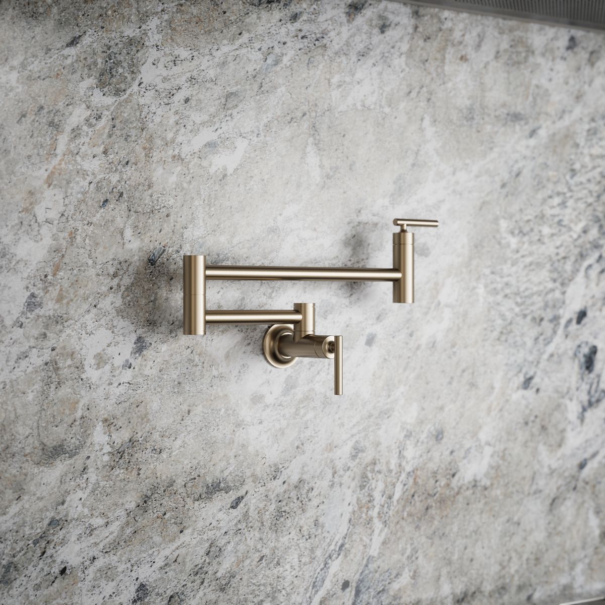Wall-mount pot filler