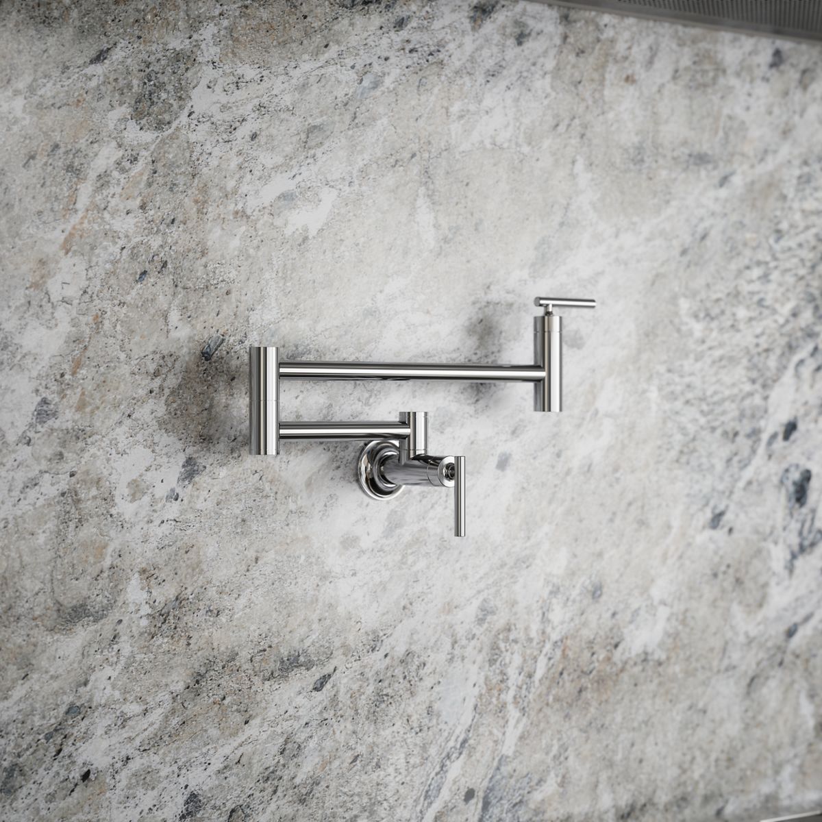 Wall-mount pot filler