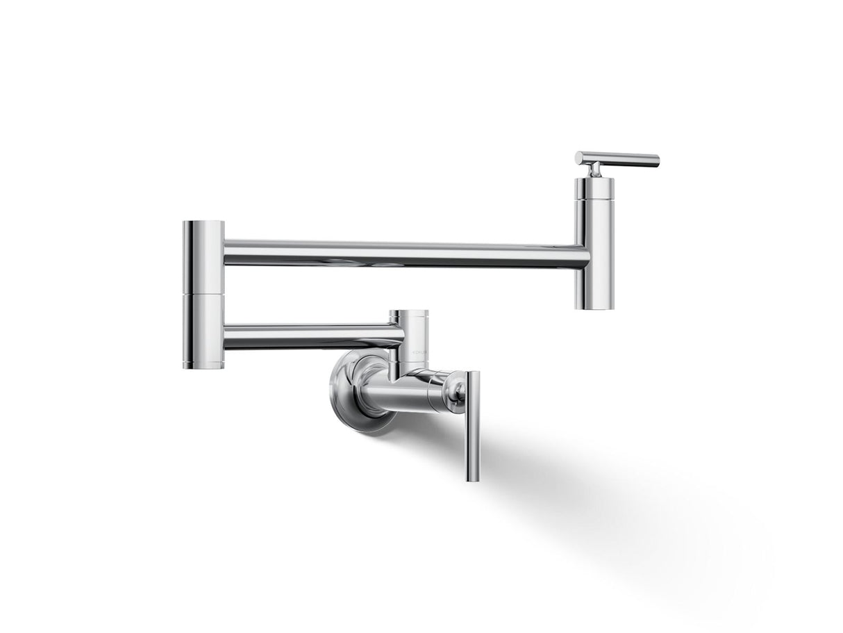 Wall-mount pot filler