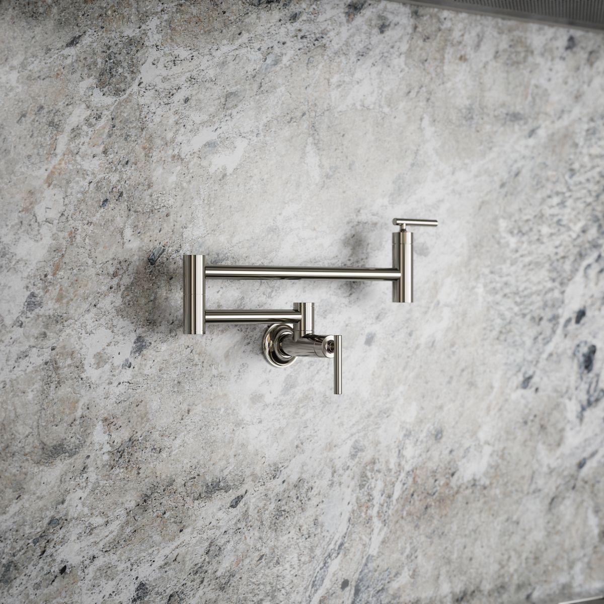 Wall-mount pot filler