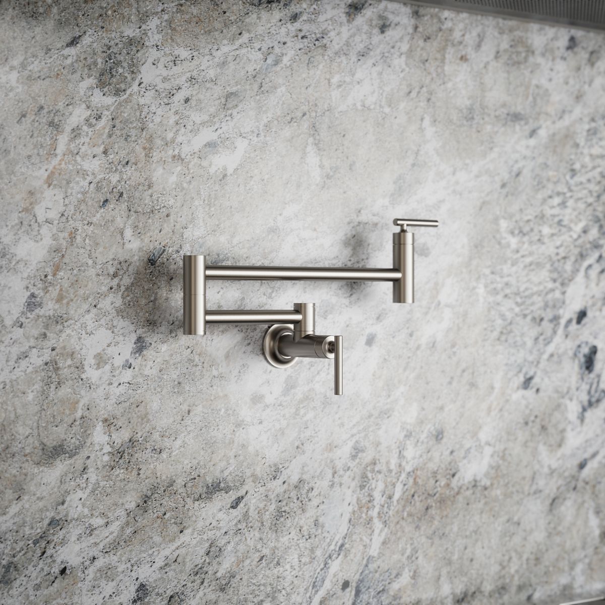 Wall-mount pot filler