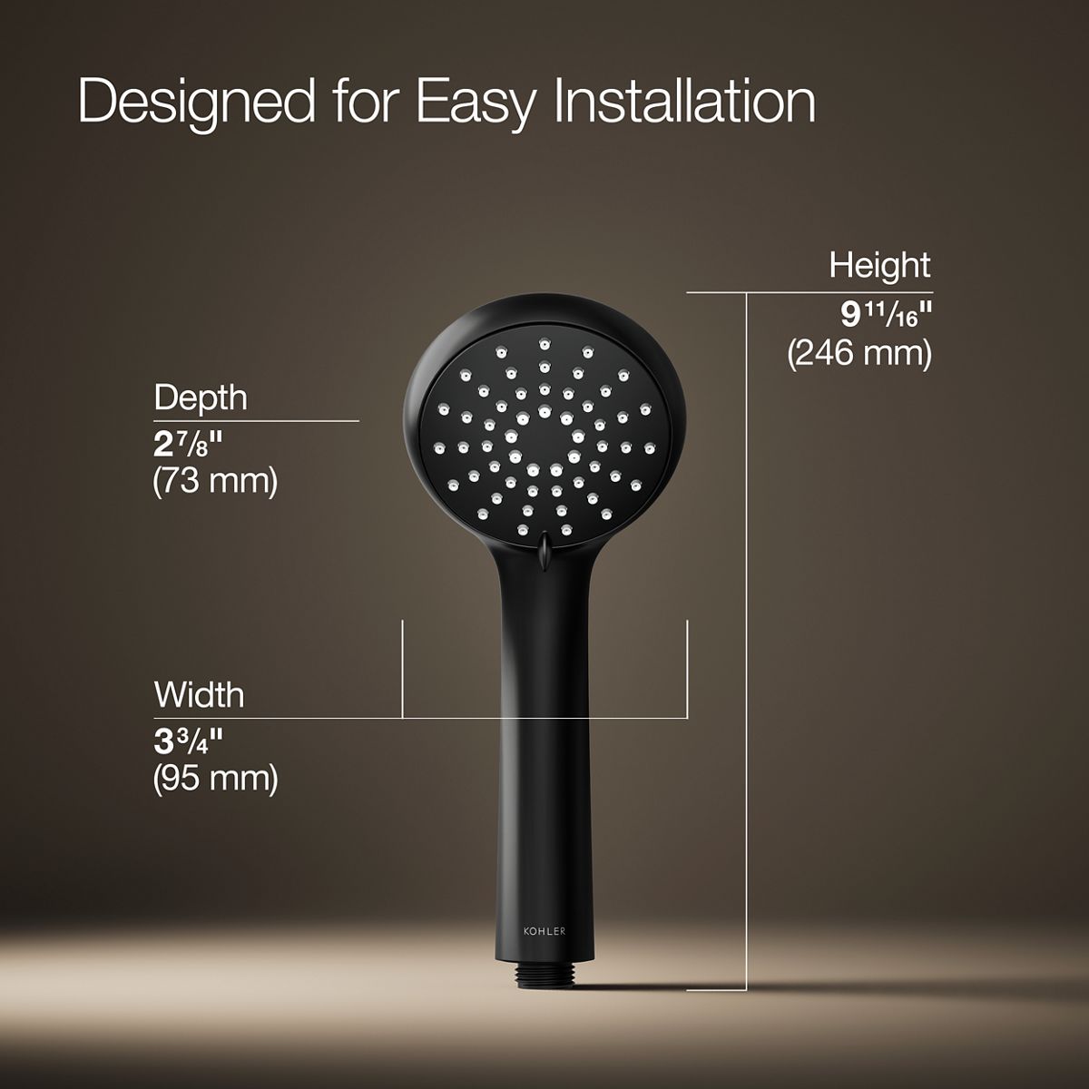 Bellera™ Three-function handshower, 2.5 gpm