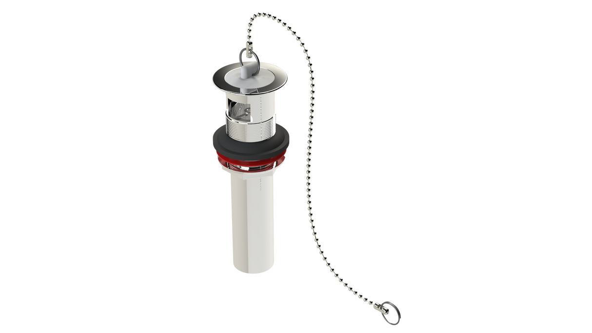 2 piece 1-1/4” Lav Drain w/ Plug & Chain (3600)