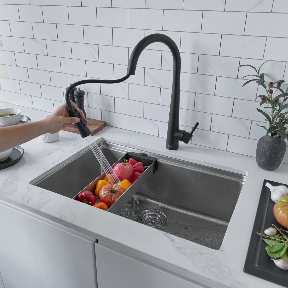 STYLISH Stainless Steel Workstation Colander