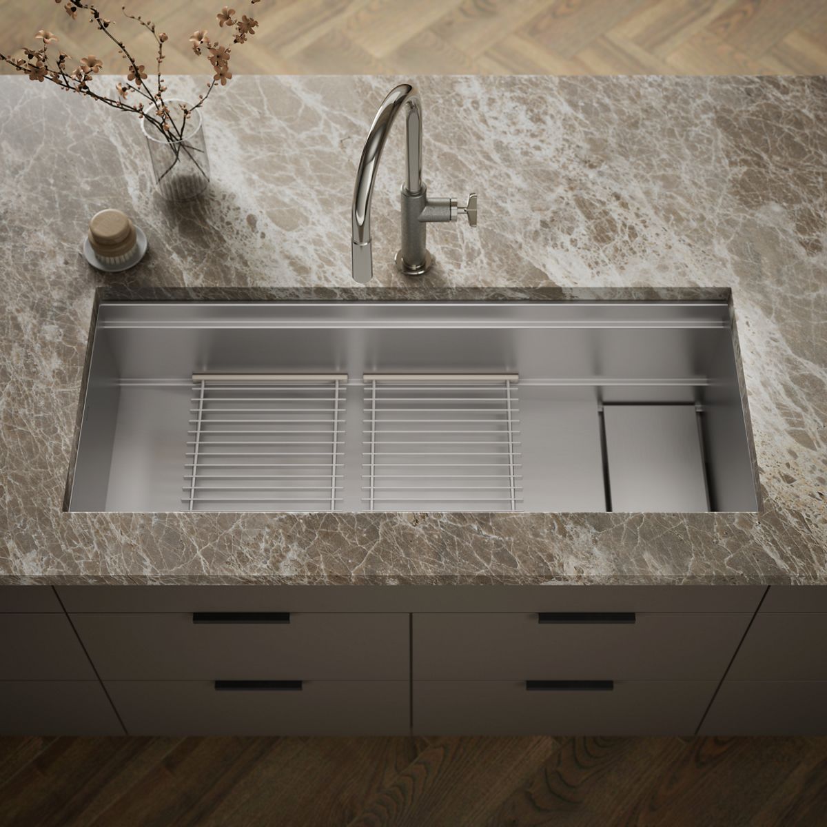 Synthos™ 45-3/4" undermount single-bowl kitchen sink