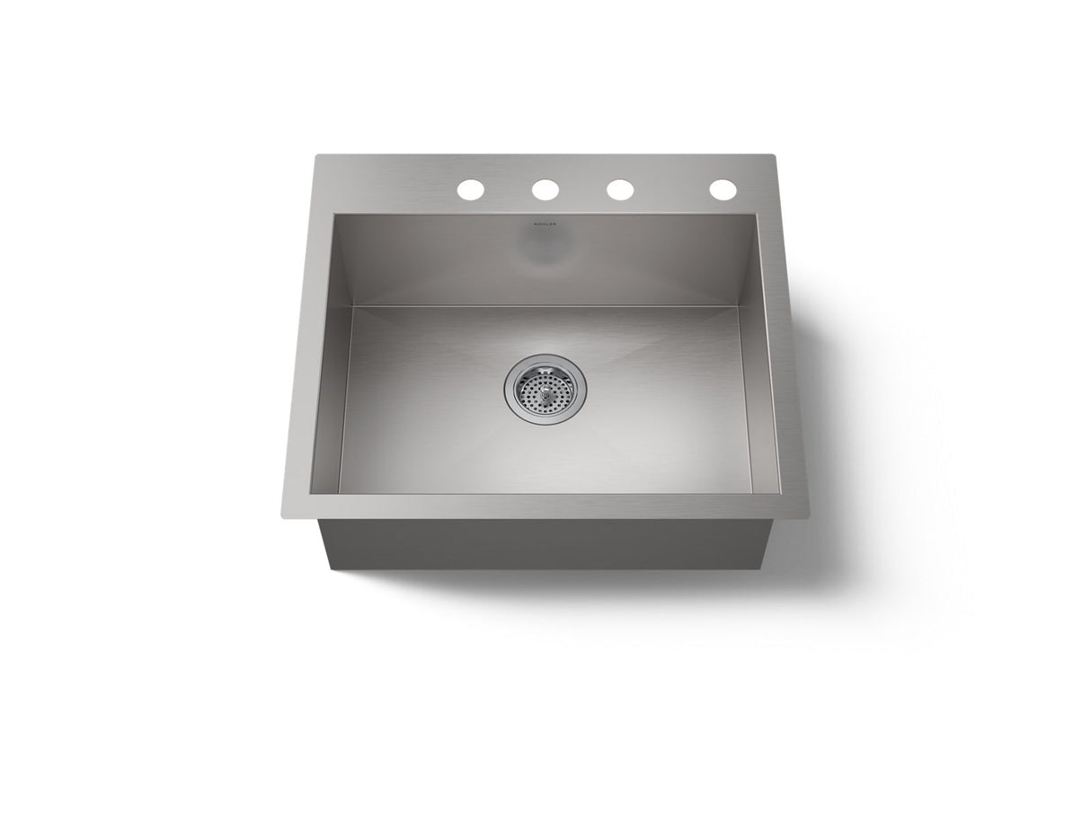 Vault™ 25" top-/undermount single-bowl kitchen sink