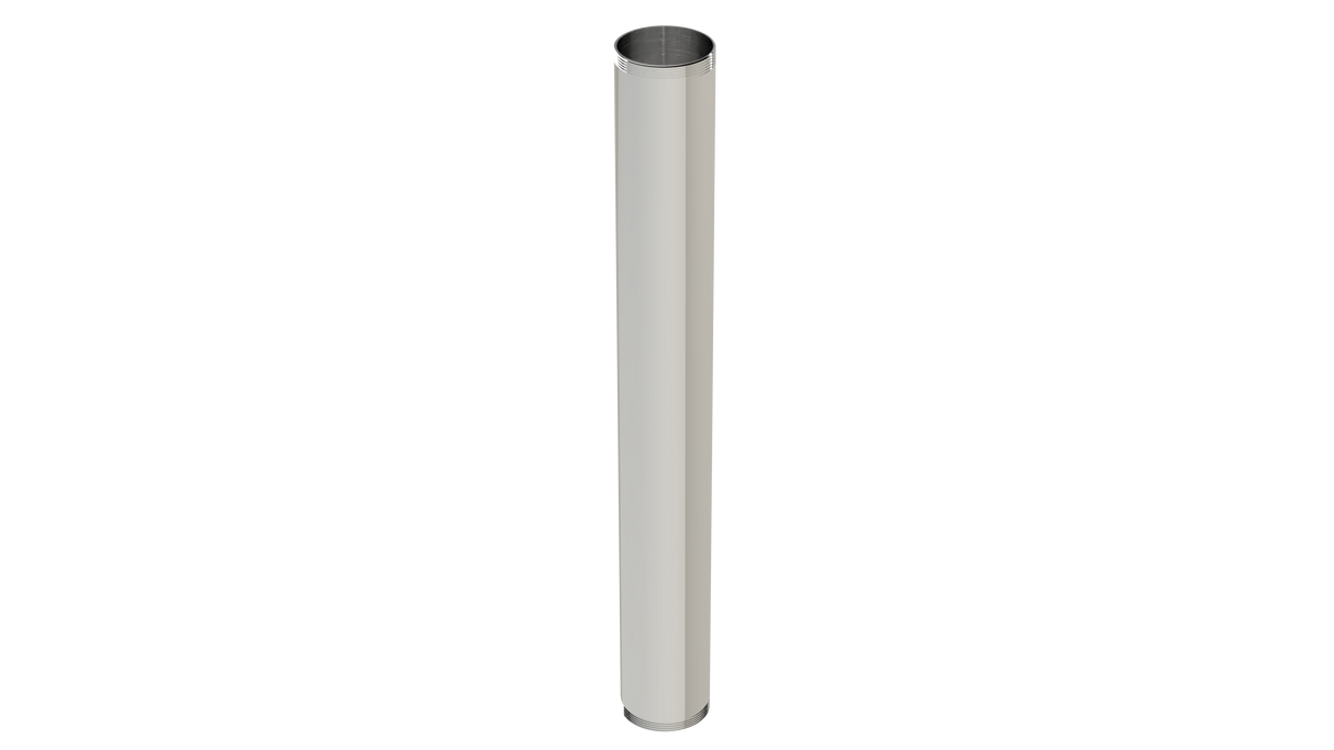 10" 1-1/4" T.B.E. Extension Tube - 20GA (3832-10CP)