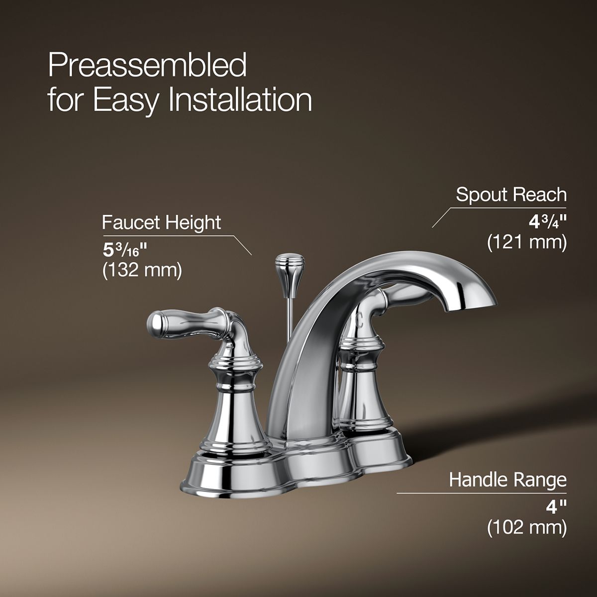 Devonshire® Centerset bathroom sink faucet, 1.2 gpm