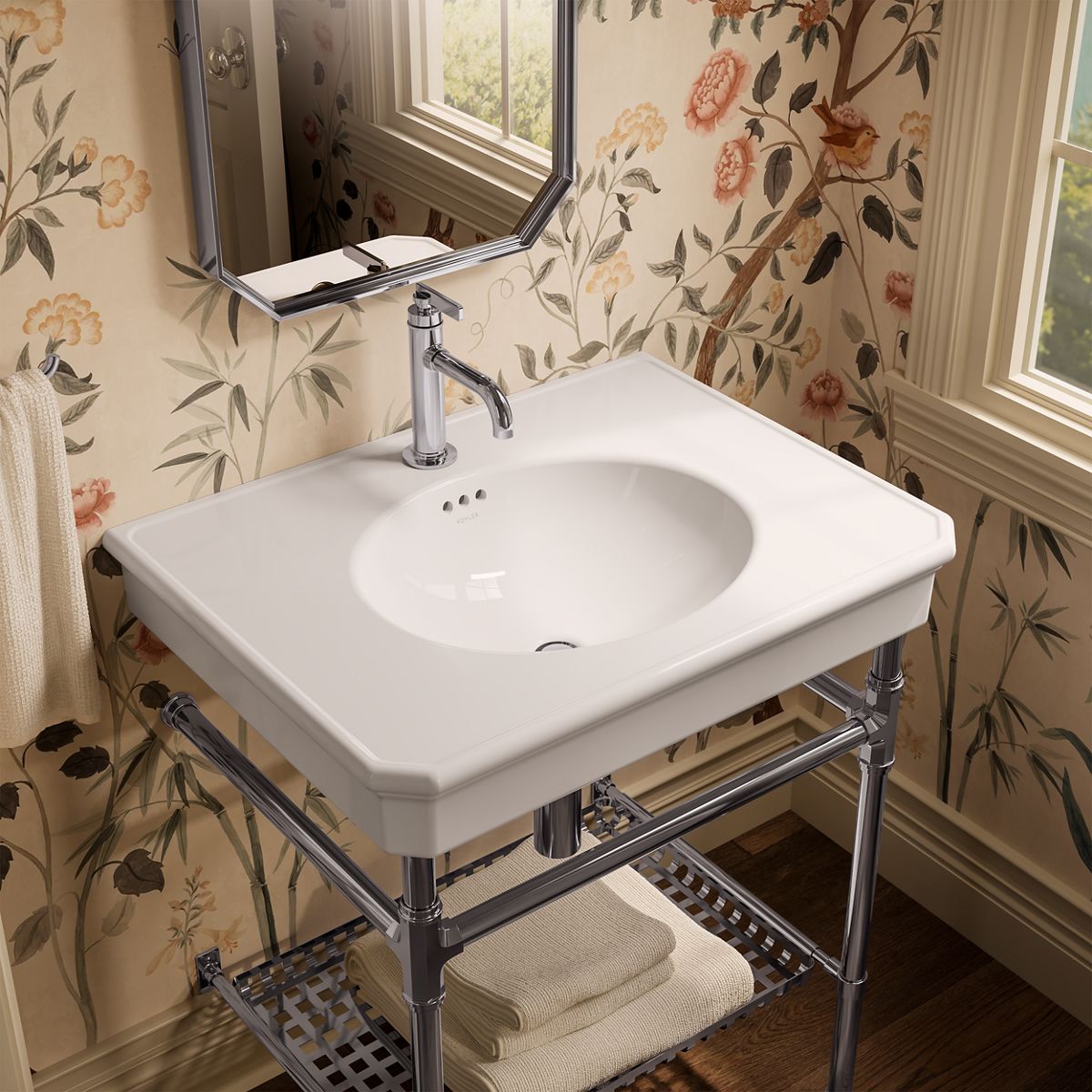 Claude™ by Studio McGee 30" rectangular console table bathroom sink