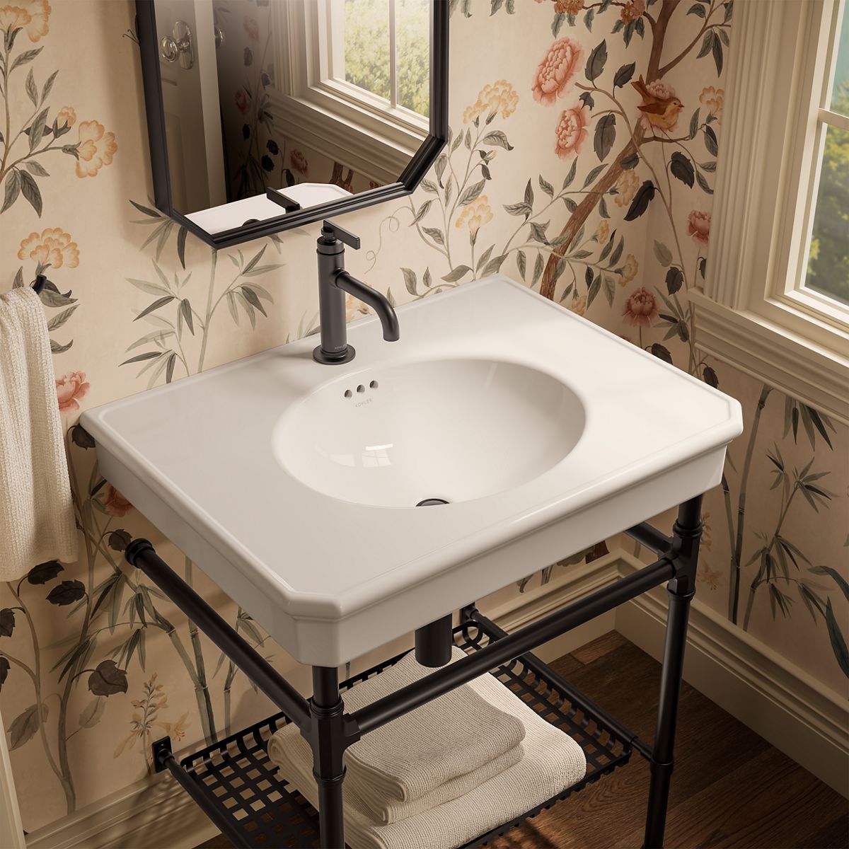 Claude™ by Studio McGee 30" rectangular console table bathroom sink