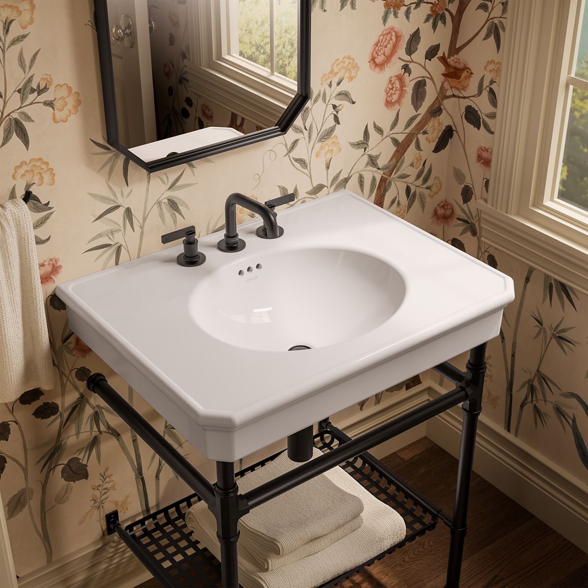 Claude™ by Studio McGee 30" rectangular console table bathroom sink