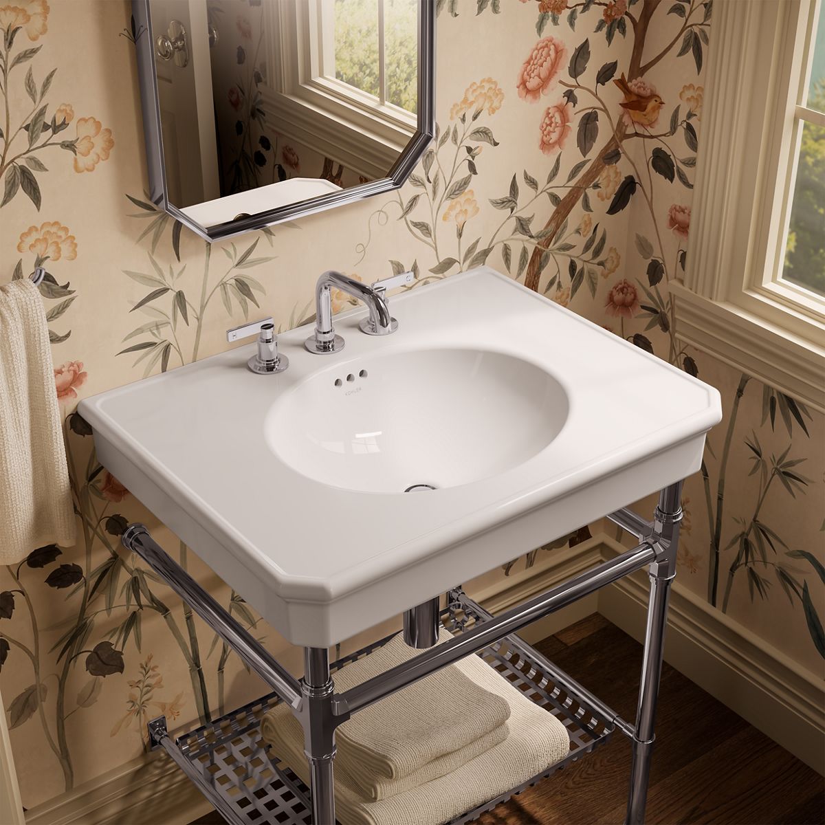 Claude™ by Studio McGee 30" rectangular console table bathroom sink