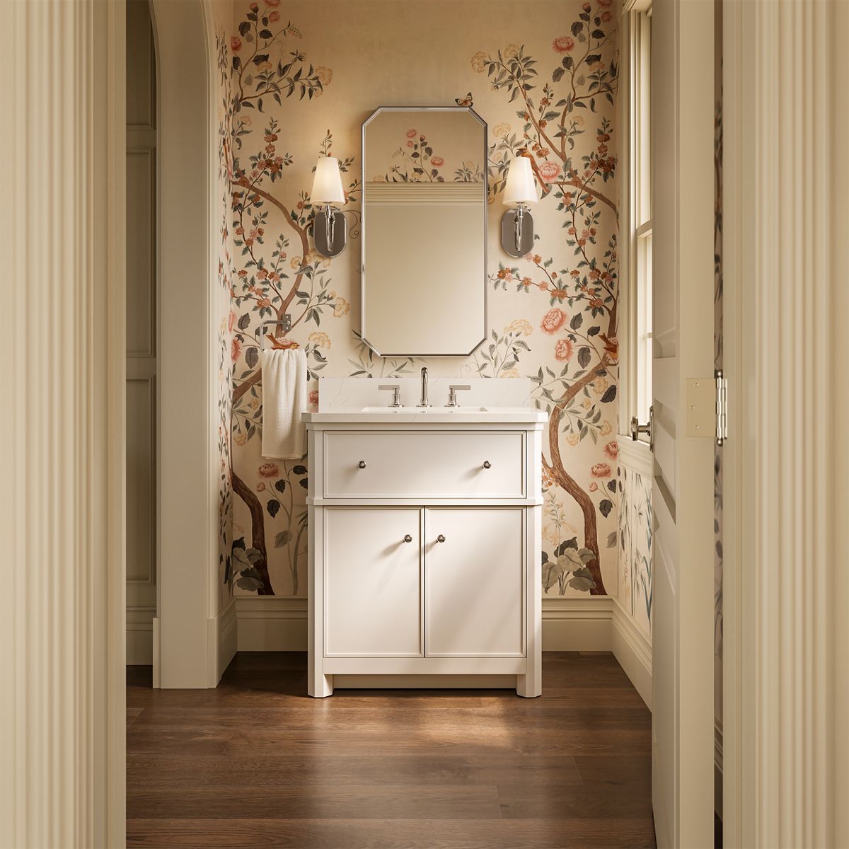 Claude™ by Studio McGee 30" bathroom vanity cabinet with sink and quartz top