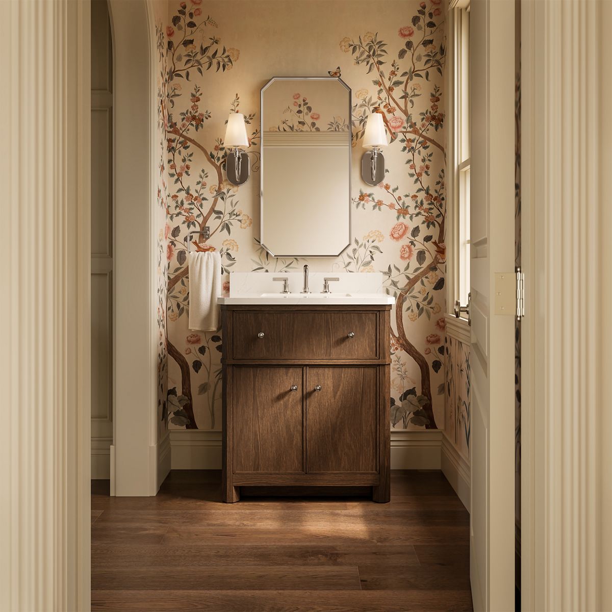 Claude™ by Studio McGee 30" bathroom vanity cabinet with sink and quartz top