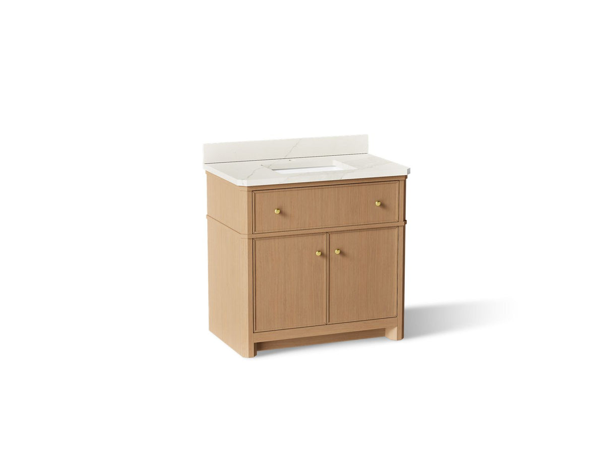 Claude™ by Studio McGee 36" bathroom vanity cabinet with sink and quartz top