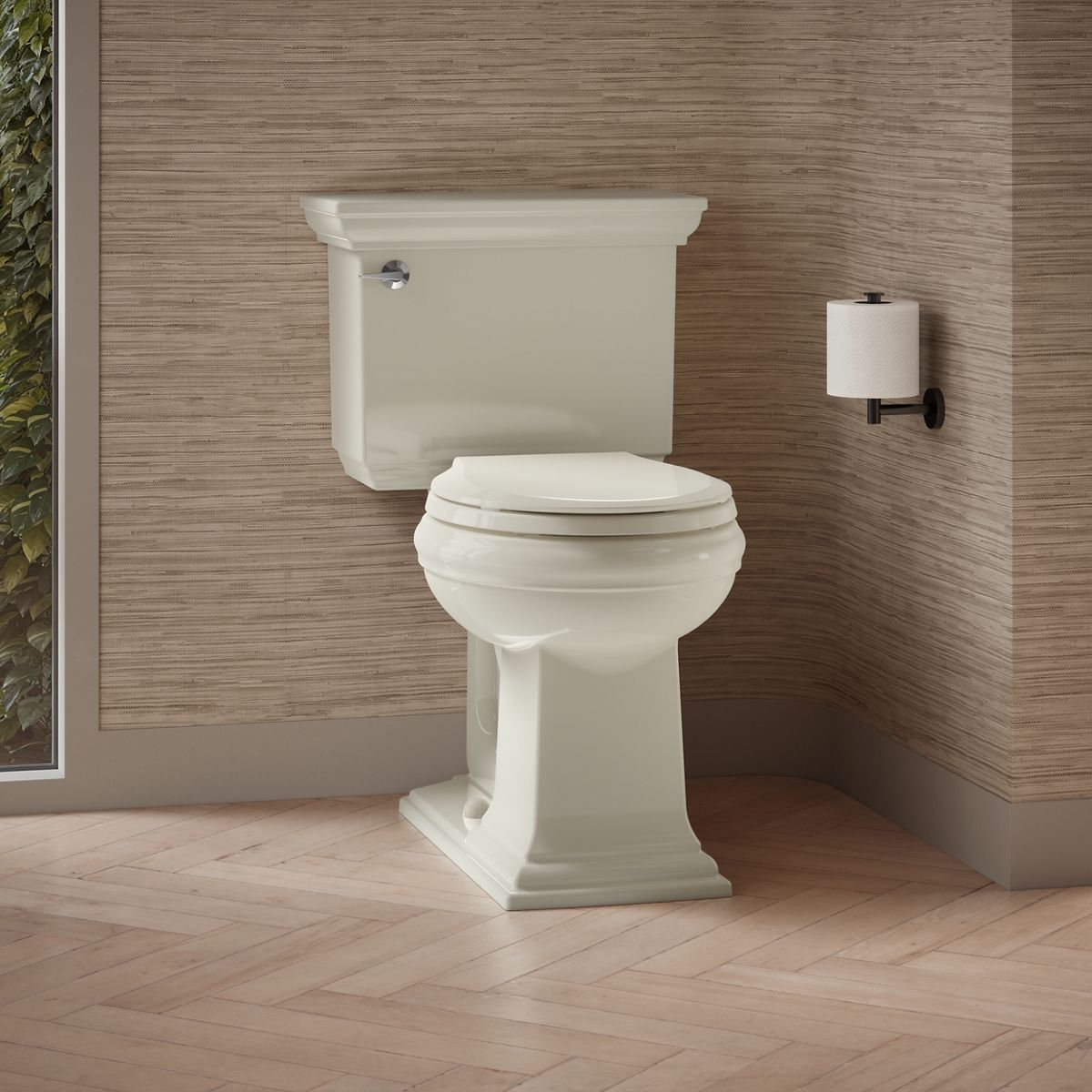 Memoirs® Stately Two-piece round-front toilet, 1.28 gpf
