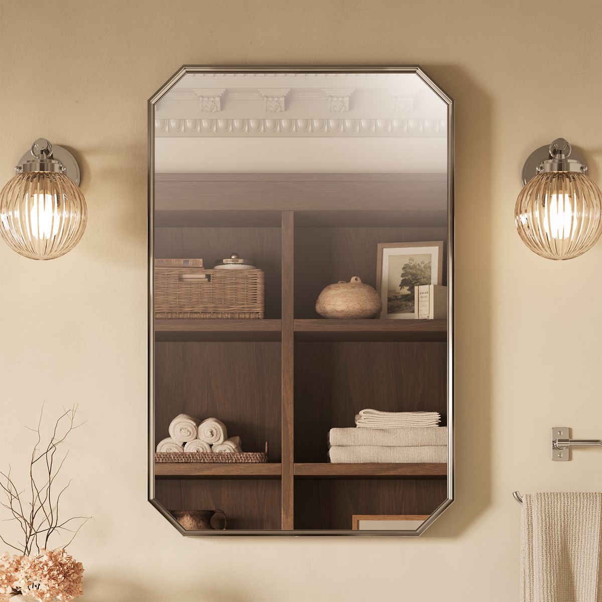 Claude™ by Studio McGee 22" x 34" rectangular framed mirror
