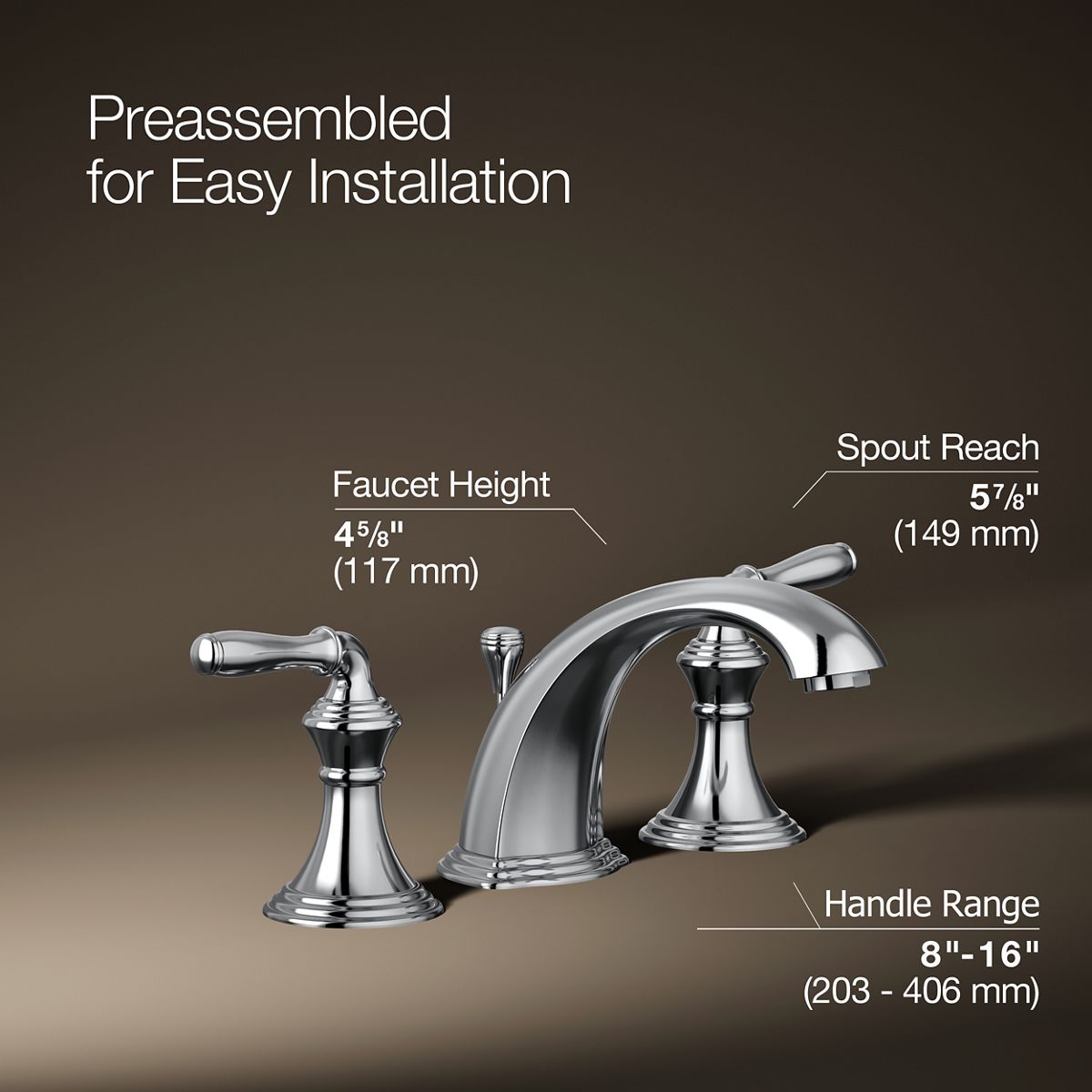 Devonshire® Widespread bathroom sink faucet, 1.2 gpm