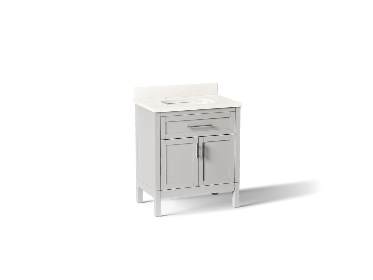 Hadron™ 30" bathroom vanity cabinet with sink and quartz top