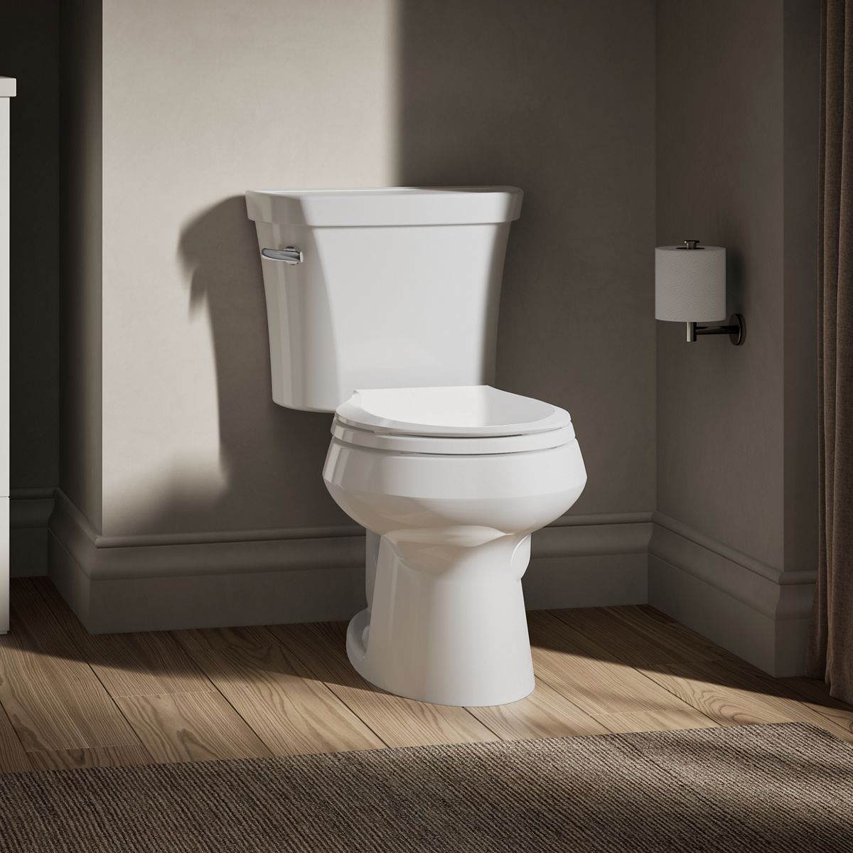 Wellworth® Two-piece round-front toilet, 1.6 gpf