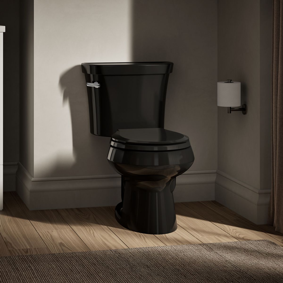 Wellworth® Two-piece round-front toilet, 1.28 gpf