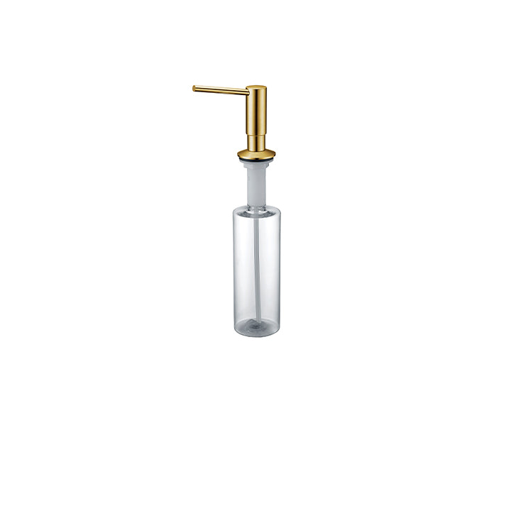 Aquabrass Kitchen Sink Soap Dispenser, Black & Brushed Gold - image 1